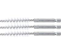 BGS Brosse nylon 10 mm entraînement hexagone extérieur 6,3 mm (1/4") 3pcs - 3078-10-N
