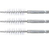 BGS Brosse nylon 15 mm entraînement hexagone extérieur 6,3 mm (1/4") 3pcs - 3078-15-N
