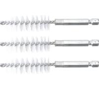 BGS Brosse nylon 17 mm entraînement hexagone extérieur 6,3 mm (1/4") 3pcs - 3078-17-N