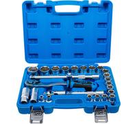 BGS 2224 | Coffret de douilles | 12,5 mm (1/2") | 8-32 mm | 27 pièces