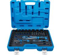 BGS technic Coffret de Douilles à choc, six pans | 6,3 mm (1/4") + 12,5 mm (1...