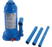 BGS technic 9884 - Cric hydraulique de 8 t pour bouteilles - bleu