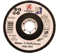 BGS Disque abrasif en éventail Ø 125 mm K 80 - 3976
