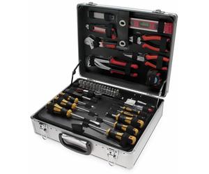 BGS Diy 2204 | Jeu d’outils dans malette aluminium | 129 pièces