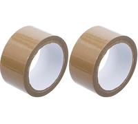 BGS Diy 3221 | Bande adhésive d’emballage | marron | 50 mm x 50 m (Lot de 2)