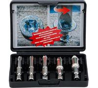 Kit d'Extraction de Vis Cassées - BGS - 5 pièces - Compatible avec perceuses - Retrait rapide - Noir