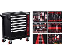 BGS DIY 6058 | Servante d’Atelier | 7 tiroirs, 1 Porte latérale | avec 250 Outils