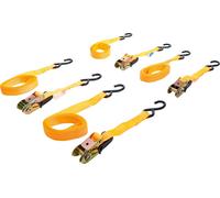 BGS Diy 6831 | Jeu de bandes de serrage à cliquet | avec crochets lourds | 5 m x 25 mm | 4 pcs.