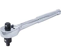 BGS Diy 71015 | Cliquet réversible | Acier massif | À denture fine | 3-en-1 | 6,3 mm (1/4") / 10 mm (3/8") / 12,5 mm (1/2")