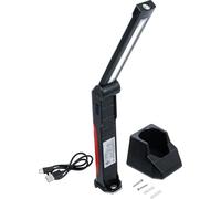 BGS Diy 74636 | Baladeuse pliable à accu | COB-LED | 6,5 W | avec station de recharge