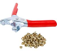 BGS Diy 75830 | Pince à œillets avec 100 œillets ronds | 4,5 mm