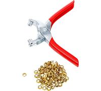 BGS Diy 75831 | Pince à œillets avec 100 œillets ronds | 5,0 mm