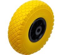 BGS Do it yourself Roue pour diable/chariot de transport PU, jaune/noir 260 mm BGS Do it yourself Quantité:1