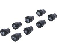 BGS technic KG – Capuchons de valve 80722 en plastique pour marquage des pneus – 8 pièces