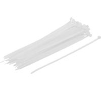 BGS Diy 80770 | Assortiment de colliers plastique | blanc | 4,8 x 250 mm | 50 pièces