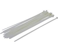BGS Diy 80774 - Assortiment de colliers plastique - blanc - 8,0 x 400 mm - 30 pièces