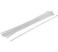 BGS Diy 80776 - Assortiment de colliers plastique - blanc - 8,0 x 600 mm - 20 pièces