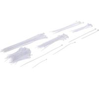 BGS Diy 80778 | Assortiment de colliers plastique | blanc | 100-300 mm | 250 pièces