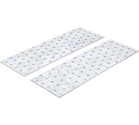BGS Diy 80788 | Assortiment de tôles d’acier perforées | 300 x 100 x 2 mm | 2 pièces