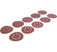 BGS Diy 80817 | Jeu de feuilles abrasives pour ponçeuse excentrée | Ø 125 mm | Cal. 40-180 | 25 pièces