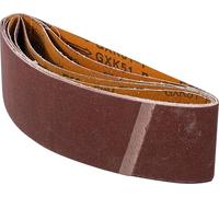 BGS Diy 80822 | Jeu de bandes à poncer | pour ponceuses à bande | 75 x 533 mm | K 40-60 - 80-120 - 240 | 5 pièces