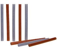 BGS Diy 80848 - Bâtonnets de colle chaude - argent/or métallisé - Ø 11 mm, 150 mm - 8 pièces