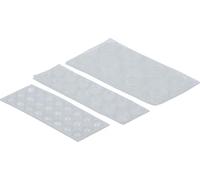 KRAFTMANN 80866 Kit de tampons élastiques, 46 pièces, autocollants, transparents