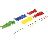 BGS Diy 80875 | Assortiment de colliers plastique | multicolore | 2,4 x 100 mm | 200 pièces