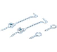 BGS Diy 80942 | Crochet tempête | 4.0 x 80 mm | 2 pièces