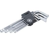 BGS Diy 815 | Jeu de clés allen | six pans intérieurs/femelle à tête sphérique 1,5-10 mm | 9 pièces