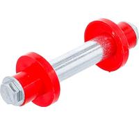 BGS Diy 81951 | Kit d’essieux pour roue de brouette | 128 mm | Ø 20 mm | avec 2 douilles d’écartement