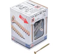 BGS Diy 88029 Lot de 150 vis multi-usages profil en T (pour Torx) T25 5,0 x 80 mm 1 kg