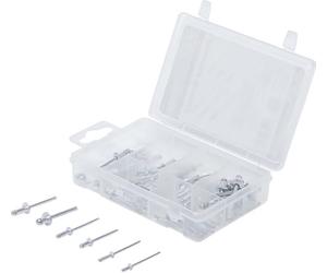 BGS Diy 88142 | Assortiment de rivets pop | Ø 2,4-4,8 mm | 70 pièces