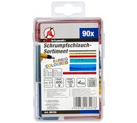 BGS Diy 88150 - Assortiment de gaines thermorétractables - multicolore - 90 pièces