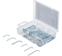BGS Diy 88164 | Assortiment de crochets à tableau acier | 48 pièces