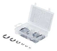 BGS Diy 88174 | Assortiment de circlips profil E | 3-15 mm | 94 pièces