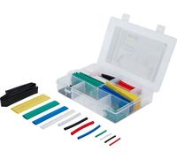 BGS Diy 88188 | Assortiment de gaines thermorétractables | 171 pcs. | en couleur | rapport 2:1 | 10 tailles | en boîte d'assortiment