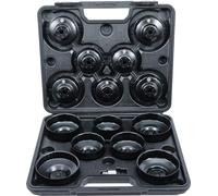BGS Diy 91036 | Jeu de douilles à filtres (cloches) à huile | 10 mm (3/8") | 14 pièces