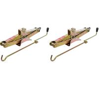 BGS DIY 9909 | Cric cisaille à manivelle | 1 t (Lot de 2)