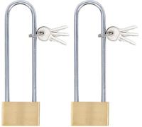 BGS Do it yourself 3103 - Cadenas en laiton, arceau extrahaut, Or, 40 mm (Lot de 2)