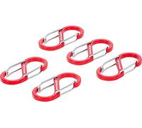 BGS Do it yourself Assortiment de mousquetons à double ouverture - aluminium - 5 pcs. 85785