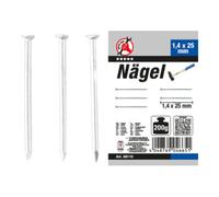 BGS Do it yourself BGS Assortiment de clous 200 g 1,4 x 25 mm Quantité:1