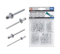 BGS Diy Assortiment de rivets pop 75846 Ø 2,4–4,8 mm 100 pièces