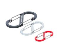 BGS Diy Crochets mousqueton 85783 – double ouverture – aluminium – 3 pièces