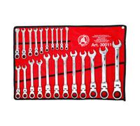 BGS technic KG – Jeu de clés mixtes à cliquet BGS Diy 30011, têtes flexibles, 6–32 mm, 22 pièces