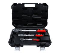 BGS Do it yourself BGS Jeu de cliquets à bascule, extensible, articulé, entraînement carré extérieur 6,3 mm (1/4") - 10 mm (3/8") - 12,5 mm (1/2"), 3 pièces Quantité:1