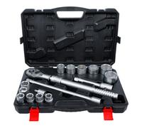 BGS Do it yourself BGS Jeu de douilles avec cliquet réversible extensible 20 mm (3/4") 19 - 50 mm 16 pièces Quantité:1