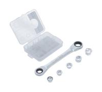 BGS Diy 71016 | Clé annulaire à cliquet avec jeu d’adaptateurs | 8-19 mm | 6 pièces