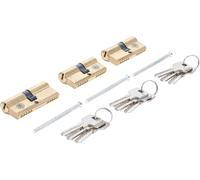 BGS Diy 8092 Cylindre de serrure en laiton verrouillage simultané 15 pièces
