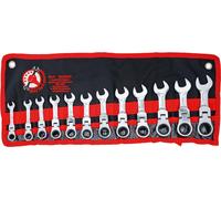 BGS Do It Yourself Jeu de clés mixtes à cliquet | extra court | 8 - 19 mm | 1...